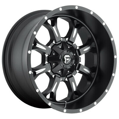 18x9 Fuel Off-Road D517 Krank Matte Black Milled 6x135 ET-13 CB106.1 Wheel Rim