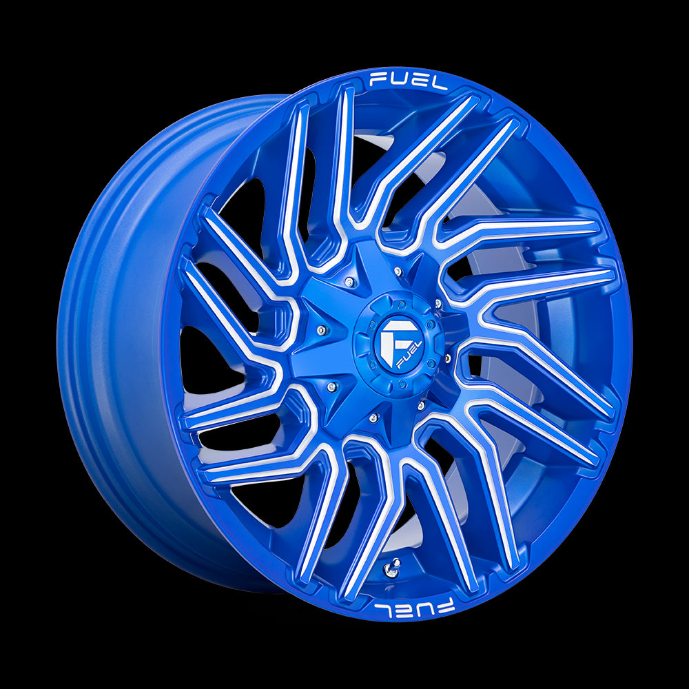 20X10 Fuel D774 Typhoon Anodized Blue Milled 8X165.1 ET-18 wheel/rim