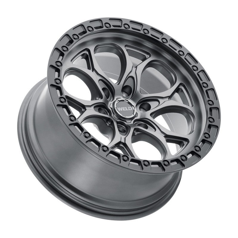 18x9 WELD Off-Road Ledge Six Gunmetal / Black Ring 6x139.7 6x5.5 ET0 Wheel - 0