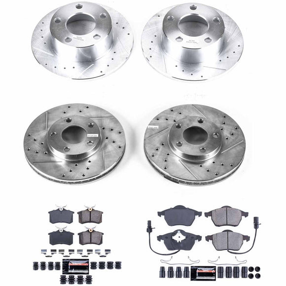 PowerStop Z23 Daily Driver Carbon-Fiber Ceramic Brake Pad and Drilled & Slotted