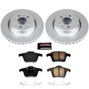 PowerStop Genuine Geomet Coated Rotor and Carbon-Fiber Ceramic Brake Pad Kit