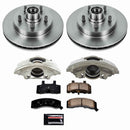 PowerStop OE Stock Replacement Low-Dust Ceramic Brake Pad, Rotor and Caliper Kit