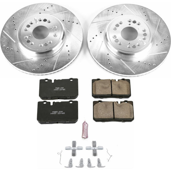 PowerStop Z23 Daily Driver Carbon-Fiber Ceramic Brake Pad and Drilled & Slotted