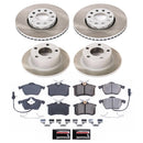 PowerStop Semi-Coated Rotor and Low-Dust Ceramic Brake Pad Kit