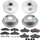 PowerStop Genuine Geomet Coated Rotor and Low-Dust Ceramic Brake Pad Kit