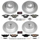 PowerStop Genuine Geomet Coated Rotor and Carbon-Fiber Ceramic Brake Pad Kit