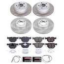 PowerStop Semi-Coated Rotor and Low-Dust Ceramic Brake Pad Kit