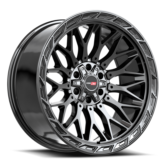 22x10 Vortek VRP-503 Inferno Gloss Black 5x127 ET-18 CB78.1 Wheel Rim