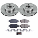 PowerStop OE Stock Replacement Low-Dust Ceramic Brake Pad and Rotor Kit
