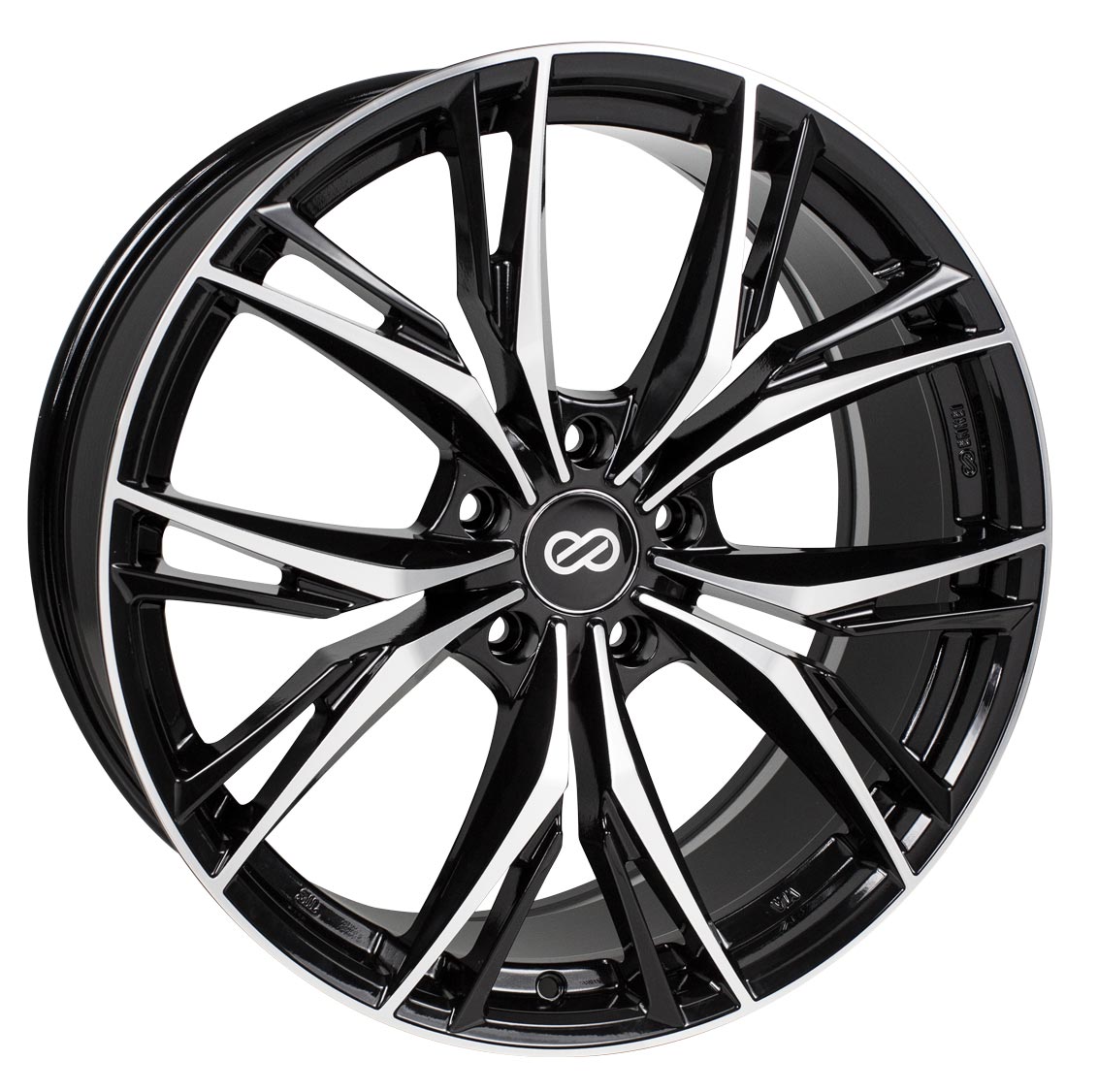 18X8 Enkei ONX Wheel/Rim Black Machined 5x110 ET40 18-8 5-110 Each