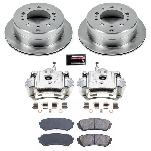 PowerStop OE Stock Replacement Low-Dust Ceramic Brake Pad, Rotor and Caliper Kit