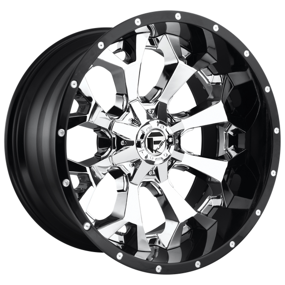 20X12 Fuel D246 Assault Chrome/GBL 6X135/6X139.7 ET-43 wheel/rim