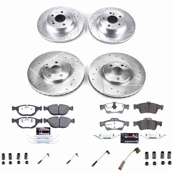 Z26 Street Performance Ceramic Brake Pad and Drilled & Slotted Rotor Kit