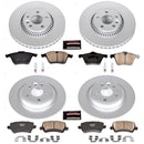 PowerStop Genuine Geomet Coated Rotor and Carbon-Fiber Ceramic Brake Pad Kit