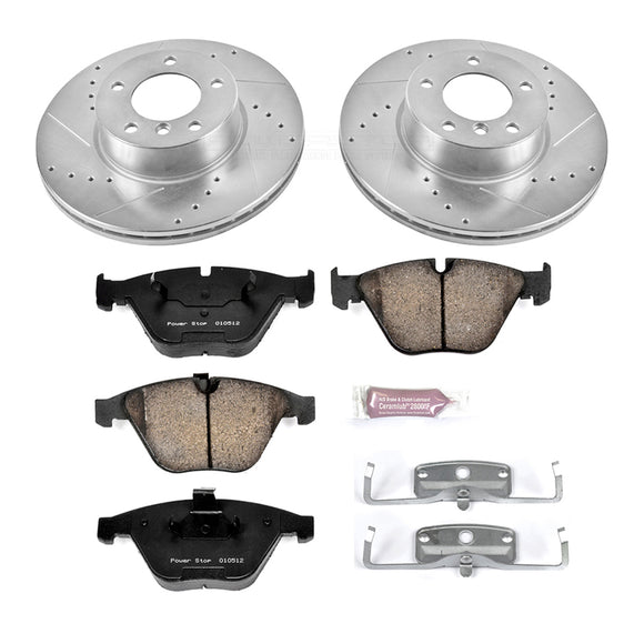 PowerStop Z23 Daily Driver Carbon-Fiber Ceramic Brake Pad and Drilled & Slotted