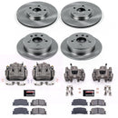 PowerStop OE Stock Replacement Low-Dust Ceramic Brake Pad, Rotor and Caliper Kit
