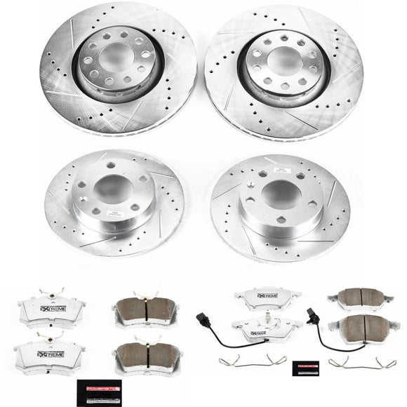 PowerStop Z26 Street Performance Ceramic Brake Pad and Drilled & Slotted Rotor K