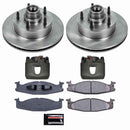 PowerStop OE Stock Replacement Low-Dust Ceramic Brake Pad, Rotor and Caliper Kit