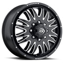20x8.25 Vision 401 Rival Gloss Black Machined Face 8x210 ET106 CB154.3