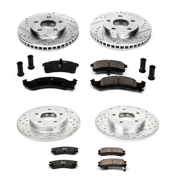 PowerStop Z23 Daily Driver Carbon-Fiber Ceramic Brake Pad and Drilled & Slotted