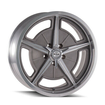 18X9.5 Ridler 605 Machined Wheel/Rim 5x114.3 ET0 605-8965GM