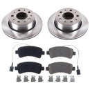 PowerStop OE Stock Replacement Low-Dust Ceramic Brake Pad and Rotor Kit