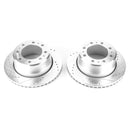 PowerStop Evolution Drilled Slotted Rotors Pair Rear For Ram 3500