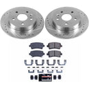 PowerStop Z23 Daily Driver Carbon-Fiber Ceramic Brake Pad and Drilled & Slotted