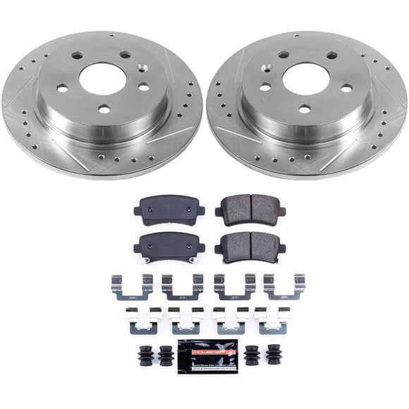 PowerStop Z23 Daily Driver Carbon-Fiber Ceramic Brake Pad and Drilled & Slotted