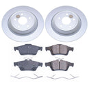 PowerStop Genuine Geomet Coated Rotor and Low-Dust Ceramic Brake Pad Kit
