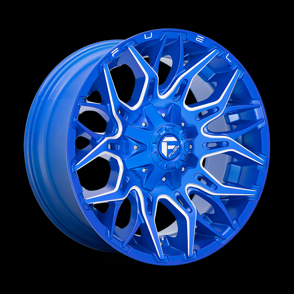 22X10 Fuel D770 TWITCH Anodized Blue Milled 5X139.7/5X150 ET-18 wheel/rim - 0