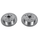 PowerStop Evolution Drilled Slotted Rotors Pair Rear For Nissan Xterra