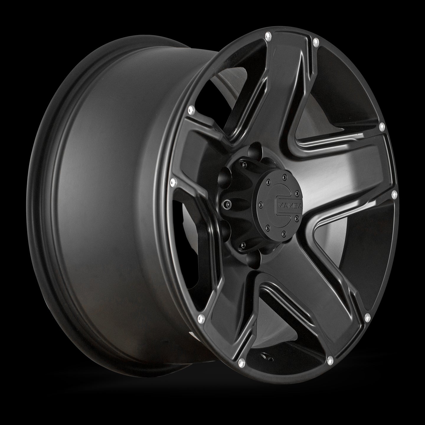 17x9 Mamba M13 Matte Black 5x127 5x5 ET-12 Wheel Rim