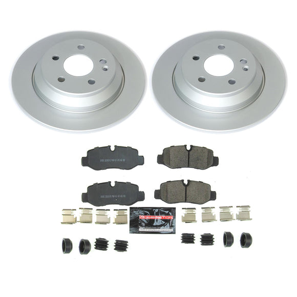 PowerStop Genuine Geomet Coated Rotor and Carbon-Fiber Ceramic Brake Pad Kit