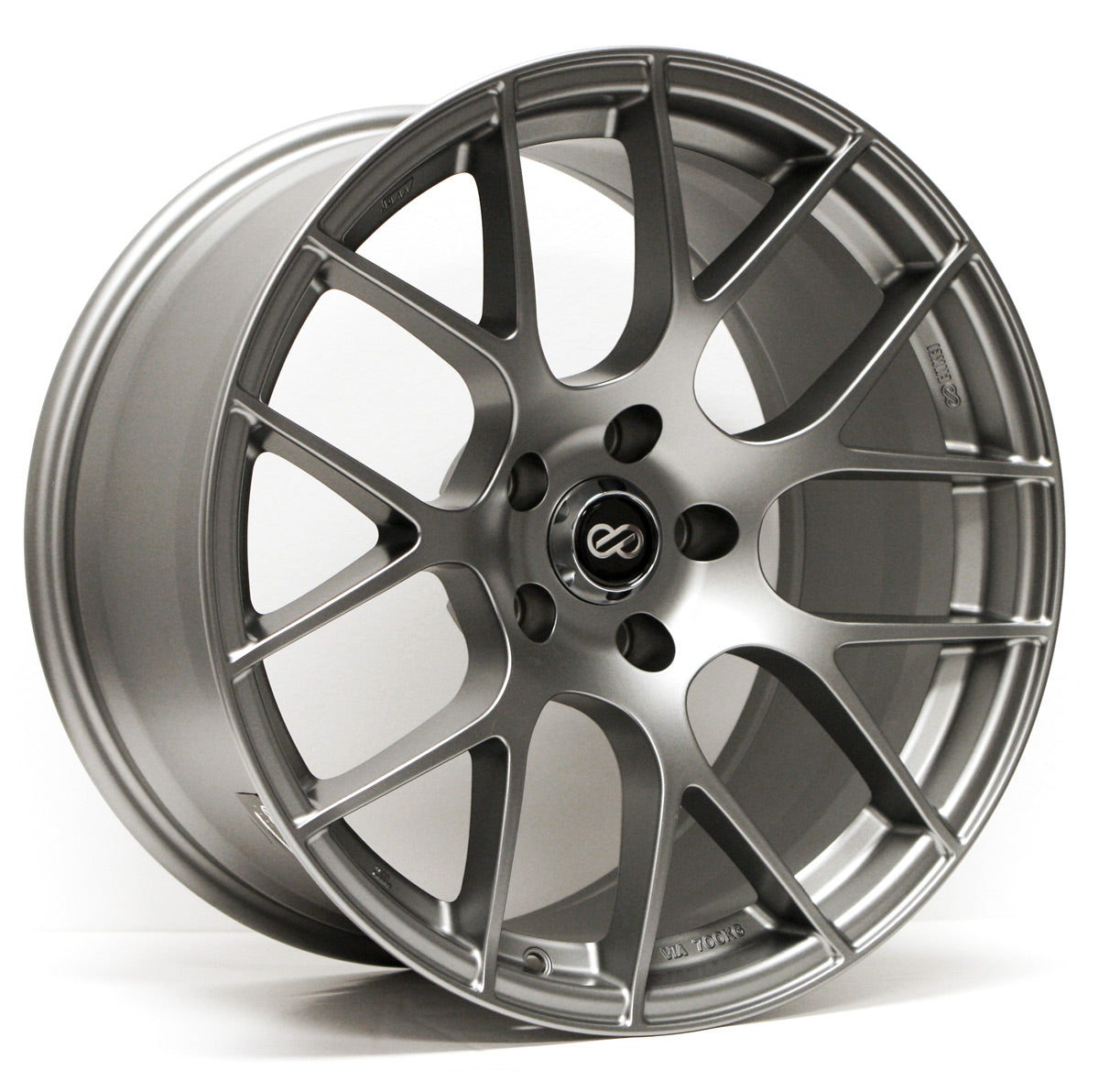 18x8 Enkei Raijin Gray Wheel/Rim 5x114.3 5-114.3 5x4.5 18-8 ET45