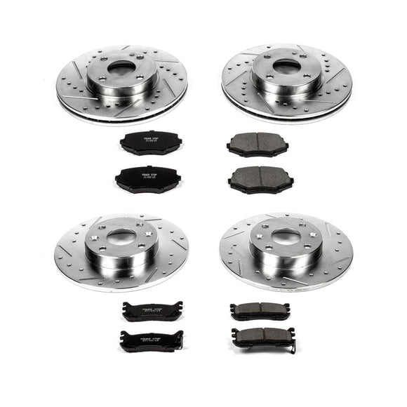 PowerStop Z23 Daily Driver Carbon-Fiber Ceramic Brake Pad and Drilled & Slotted