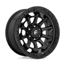 15X8 Fuel D694 Covert Matte Black 6X139.7 ET-19 wheel/rim