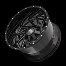 20x12 Hardrock Crusher Gloss Black Milled 5x127/139.7 ET-44 wheel/rim