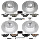 PowerStop Genuine Geomet Coated Rotor and Carbon-Fiber Ceramic Brake Pad Kit