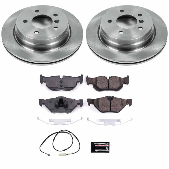 PowerStop OE Stock Replacement Low-Dust Ceramic Brake Pad and Rotor Kit