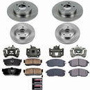 PowerStop OE Stock Replacement Low-Dust Ceramic Brake Pad, Rotor and Caliper Kit