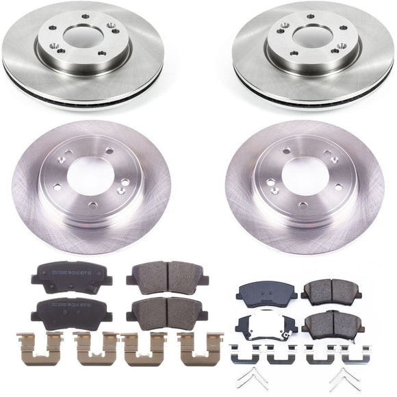 PowerStop OE Stock Replacement Low-Dust Ceramic Brake Pad and Rotor Kit