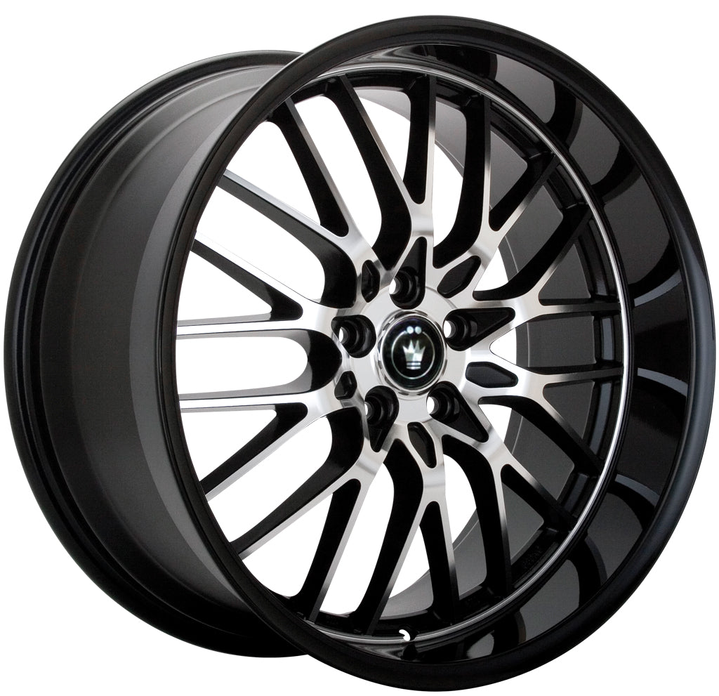 20x8.5 Konig Lace Black Wheel/Rim 5x114.3 5-114.3 5x4.5 20-8.5 ET40