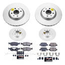 PowerStop Genuine Geomet Coated Rotor and Carbon-Fiber Ceramic Brake Pad Kit