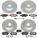 PowerStop Genuine Geomet Coated Rotor and Carbon-Fiber Ceramic Brake Pad Kit