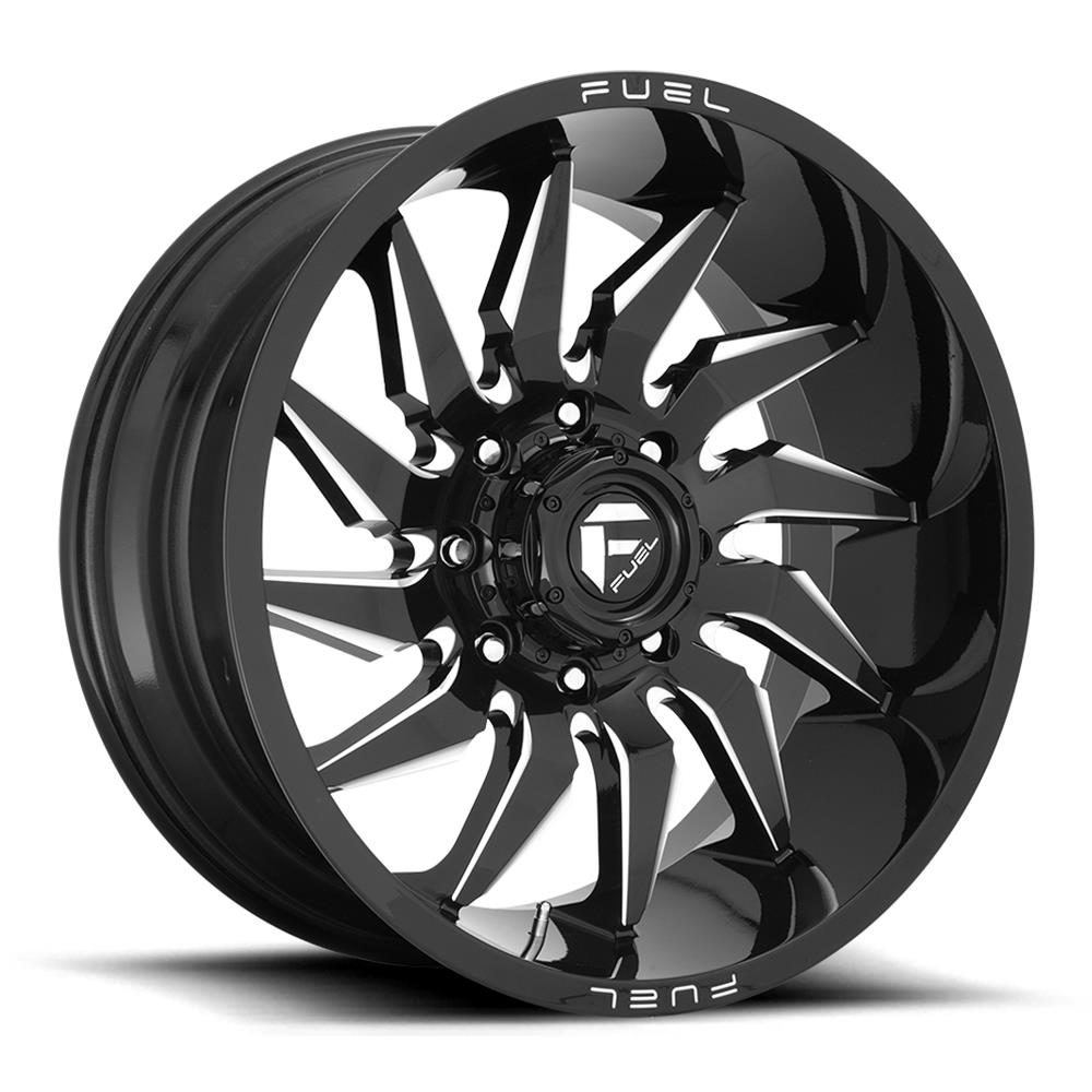 20X10 Fuel D744 Saber Gloss Black Milled 5X127 ET-18 wheel/rim - 0