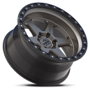 17x9 Lock Off-Road Olympus Matte Gray Black Ring 6x139.7 6x5.5 ET-35 Wheel-1