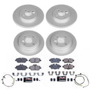PowerStop Genuine Geomet Coated Rotor and Carbon-Fiber Ceramic Brake Pad Kit