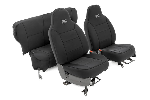 Rough Country Front and Rear Seat Covers For Jeep Cherokee XJ 84-96
