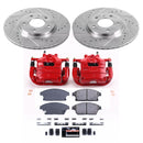 PowerStop Z23 Daily Driver Carbon-Fiber Ceramic Pads Drilled & Slotted Rotor & C